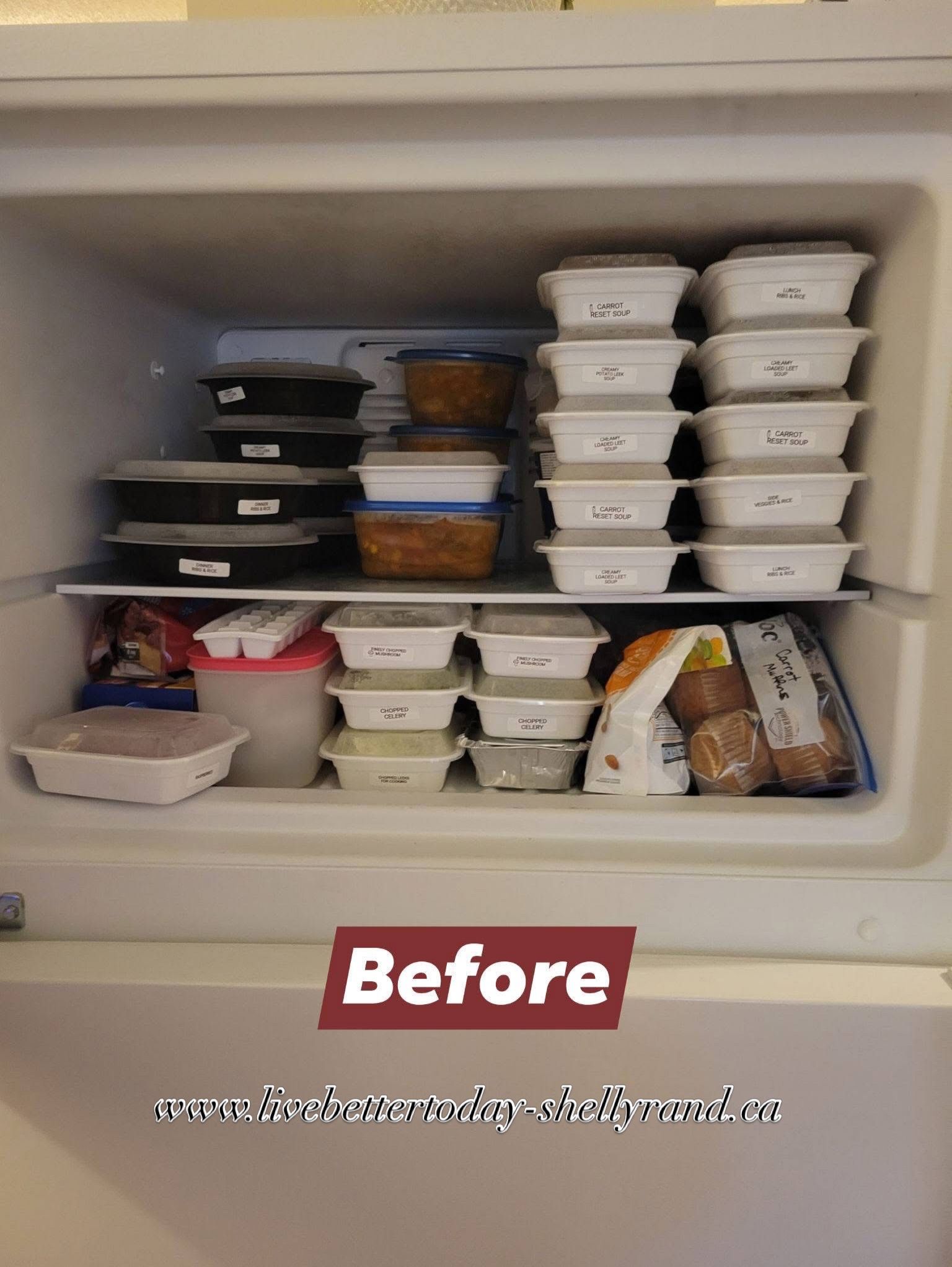 FREEZER GLOW-UP: BEFORE ➡️ AFTER ❄️😂

Started with:
“What’s even in here?” energy.

Ended with:
A fully stocked cozy meal-prep freezer featuring: 🍲 soups
🥘 shawarma risotto bowls
🍚 creamy risotto
🥬 prepped veggies
🍋 frozen lemon cubes
🧁 muffins
…and enough comfort food to survive a week of “I don’t feel like cooking.” 😆

Today’s kitchen adventure included: 
✔ forgetting the shawarma seasoning at first
✔ accidental gravy magic
✔ label printing like a tiny food factory
✔ future-me planning

Not gonna lie… opening the freezer now feels weirdly peaceful 😂❄️

#LiveBetterTodayShellyRand #MealPrep #FreezerPrep #RealLifeCooking #comfortfood